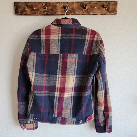 Zara Button Up Check Plaid Jacket - Picture 2 of 7